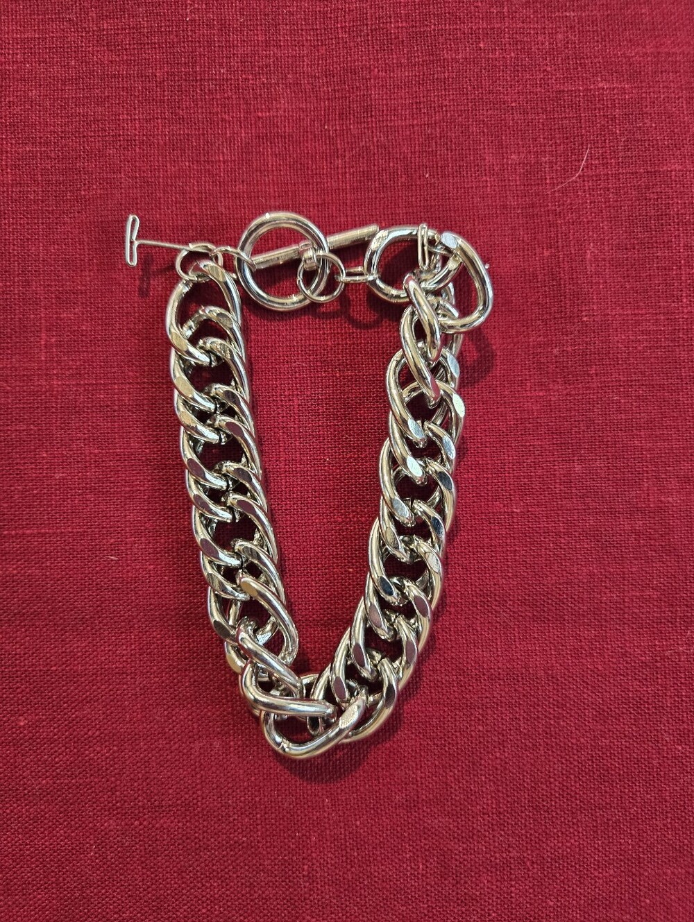 Asos Silver Chunky Toggle Chain Bracelet